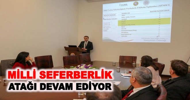 MADEN SEKTÖRÜ TEMSİLCİLERİYLE BİR ARAYA GELİNDİ