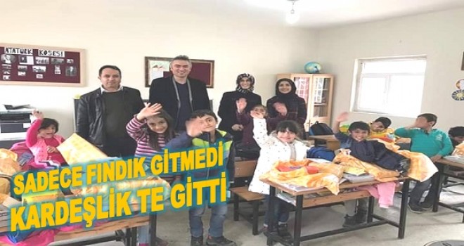 AYBASTI'DAN BİNGÖL'E 'FINDIĞIMIZLA GELİYORUZ' DEDİLER