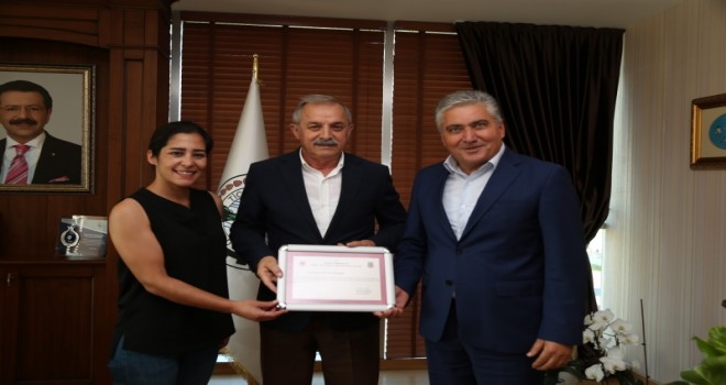 Otso'ya Teşekkür Belgesi