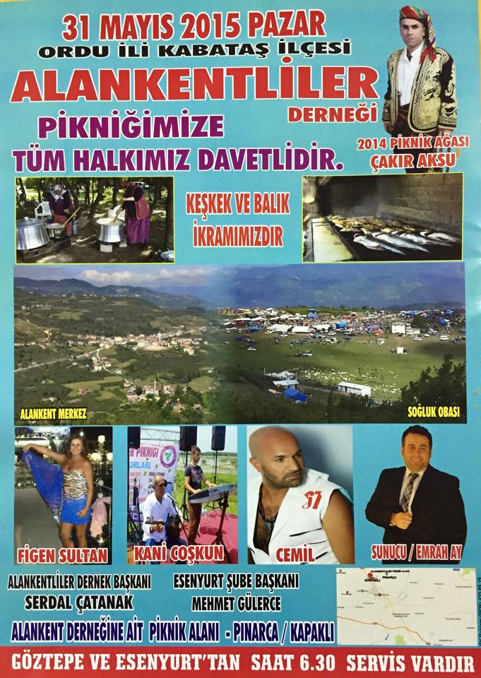 Alankentlilerden Kendi Arazisinde Piknik şölenine davet