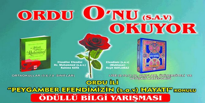  Ordu O nu Okuyor yarışmaı sonlandı