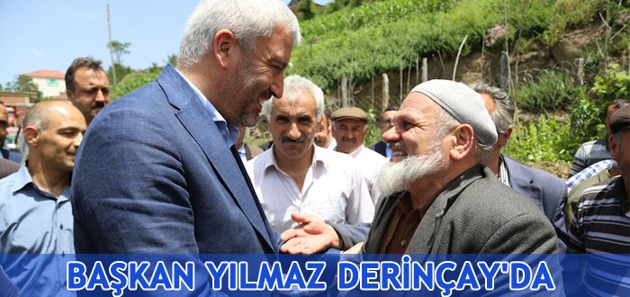 Başkan Yılmaz, Derinçayda