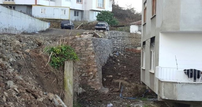 Fatsa'da Taş Duvar Çalışmaları