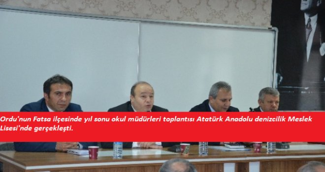 Fatsa'da Yıl Sonu Müdürler Toplantısı