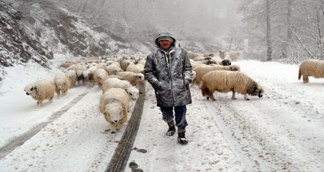 Ordu'da kar çilesi başladı.