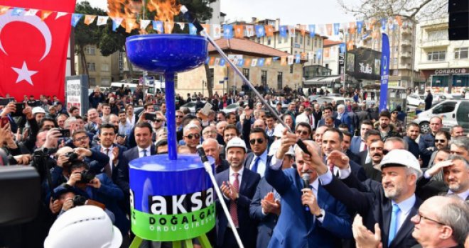 Ünye’de Doğal Gaz Mutluluğu